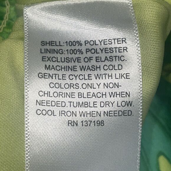 Womens Wide Leg Pants 2X Tropical Palm Print Boho Resort Vacation Beach Festival - Picture 3 of 11